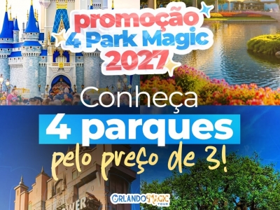 Disney anuncia promoção 4-Park Magic para 2027